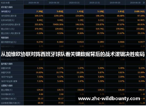 从加维欧协联对阵西班牙球队看关键数据背后的战术逻辑决胜密码